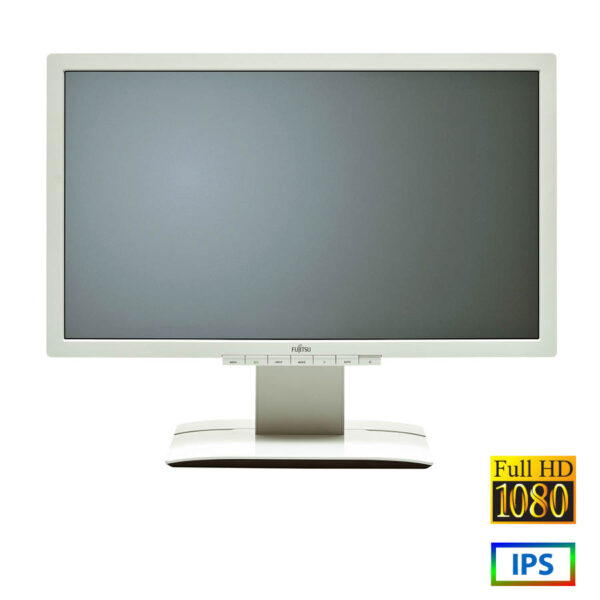 Used (A-) Monitor P23T-6 IPS LED/Fujitsu/23”FHD/1920x1080/Wide/White/Grade A-/D-SUB & DVI-I & DP & U