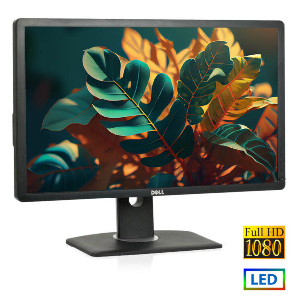 Used (A-) Monitor P2412Hx LED/Dell/24\"FHD/1920x1080/Wide/Black/Grade A-/D-SUB & DVI-D & USB Hub