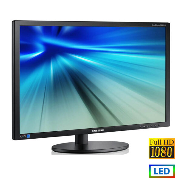 Used (A-) Monitor S24B420BW LED/Samsung/24``FHD/1920x1080/Wide/Grade A-/Black/D-SUB & DVI-D