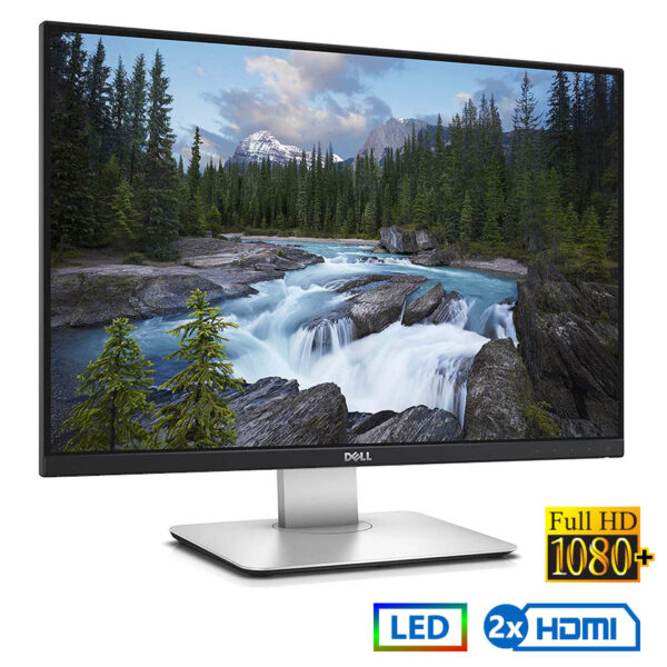 Used (A-) Monitor U2415 LED/Dell/24\"FHD/1920x1200/Wide/Silver/Black/Grade A-/2xHDMI & DP & mini DP &