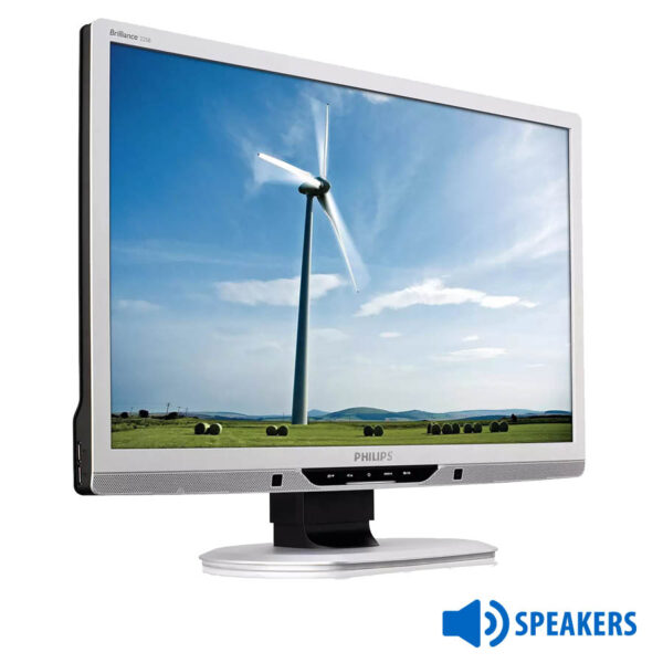 Used Monitor 225B2 TFT/Philips/22\"/1680x1050/Wide/Silver/Black/w/Speakers/D-SUB & DVI-D & USB HUB