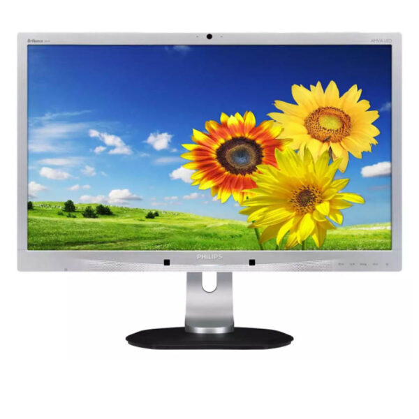 Used Monitor 241P4 LED/Philips/24”FHD/1920x1080/Wide/Silver/Black/D-SUB & DVI-D & DP - Image 2