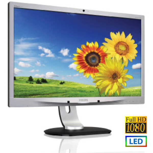 Used Monitor 241P4 LED/Philips/24”FHD/1920x1080/Wide/Silver/Black/D-SUB & DVI-D & DP