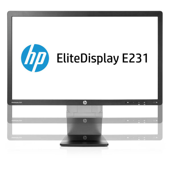 Used Monitor E231 LED/HP/23``FHD/1920x1080/Wide/Black/D-SUB & DVI-D & DP & USB Hub - Image 2