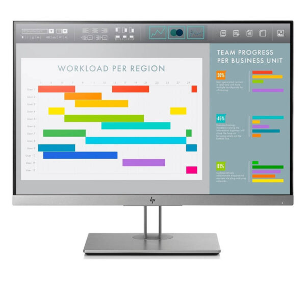 Used Monitor E243i IPS LED/HP/24\"FHD/1920x1200/Wide/Silver/Black/D-SUB & DP & HDMI & USB HUB - Image 2