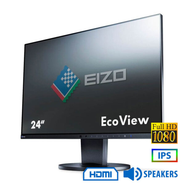 Used Monitor EV2450 IPS LED/Eizo/24\"FHD/1920x1080/Wide/Black/w/Speakers/D-SUB & DVI-D & DP & HDMI &