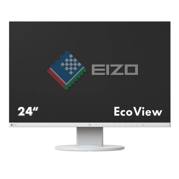 Used Monitor FlexScan EV2455 IPS LED/Eizo/24``FHD/1920x1200/Wide/White/w/Speakers/D-SUB & DVI-D & DP - Image 2