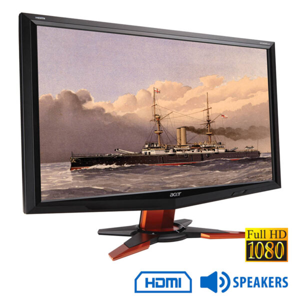 Used Monitor GD245HQ/Acer/24"FHD/1920x1080/Wide/Black/w/Speakers/D-SUB & DVI-D & HDMI