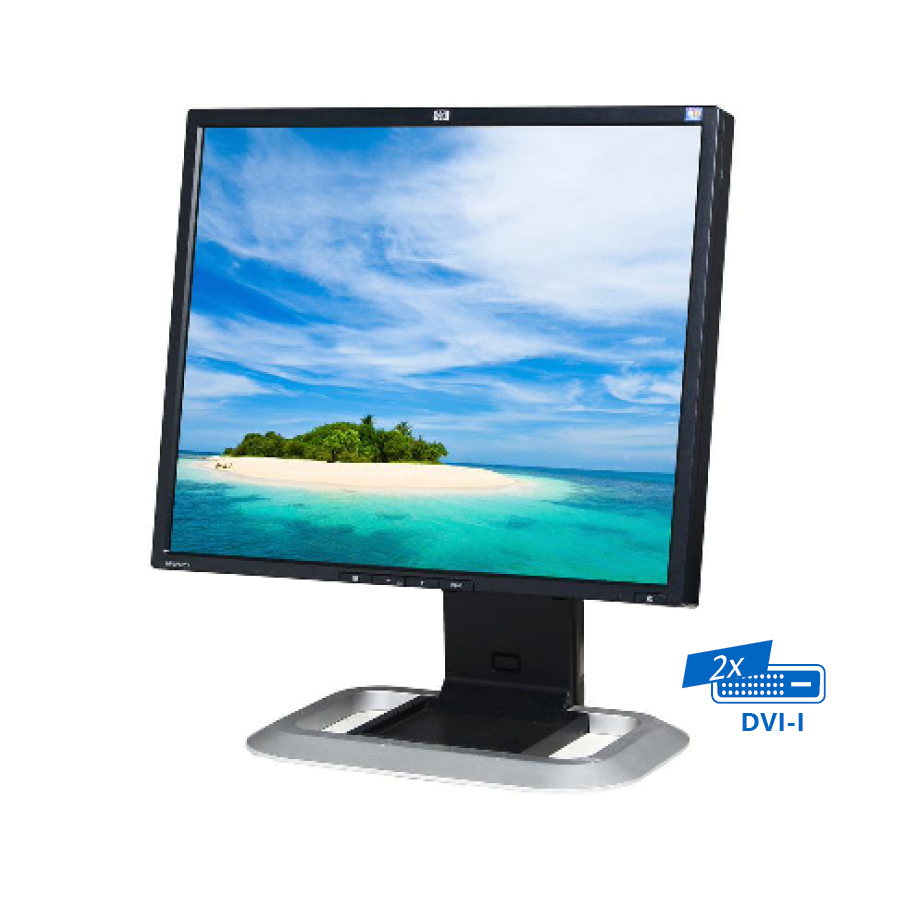 Used Monitor LP1965 TFT/HP/19\"/1280x1024/Silver/Black/2xDVI-I & USB HUB