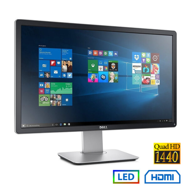 Used Monitor P2416D LED/Dell/24``QHD/2560x1440/Wide/Silver/Black/D-SUB & DP & HDMI & USB HUB