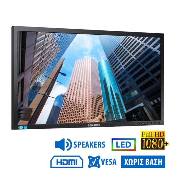 Used Monitor S24E650 LED/Samsung/24\"FHD/1920x1200/Wide/No Stand/Black/w/Speakers/D-SUB & DP & HDMI