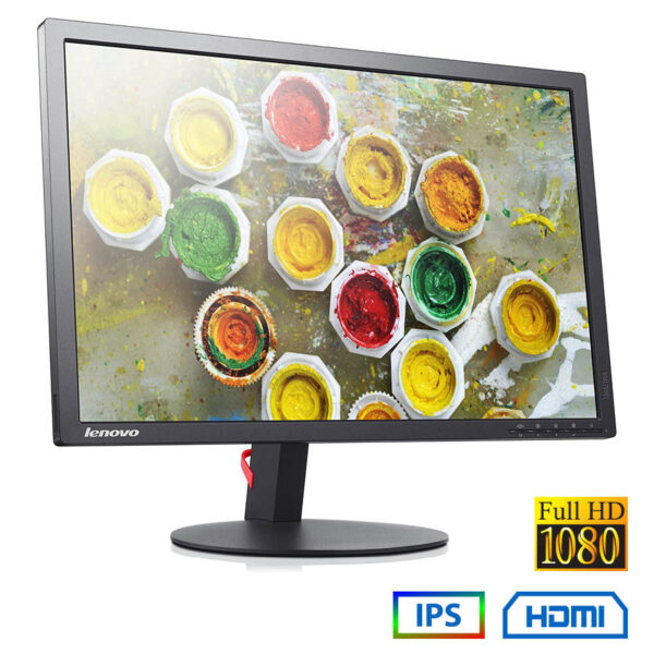 Used Monitor T2324p IPS LED/Lenovo/23\"FHD/1920x1080/Wide/Black/D-SUB & DP & HDMI & USB 3.0 HUB