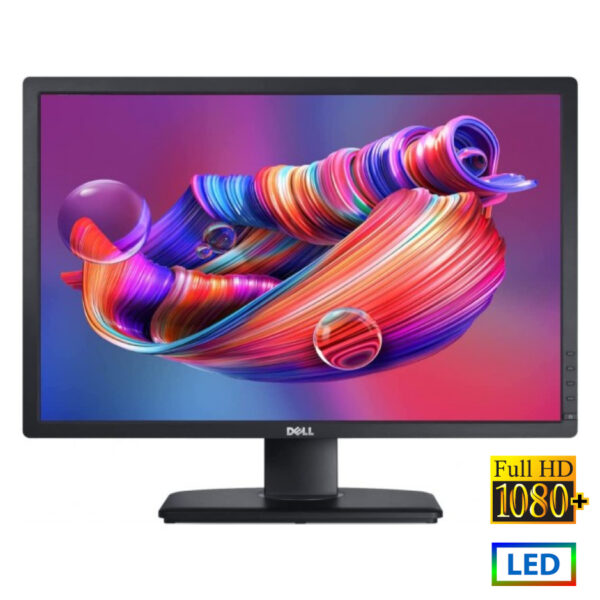 Used Monitor U2412mc LED/Dell/24\"FHD/1920x1200/Wide/Silver/Black/D-SUB & DVI-D & DP & USB Hub