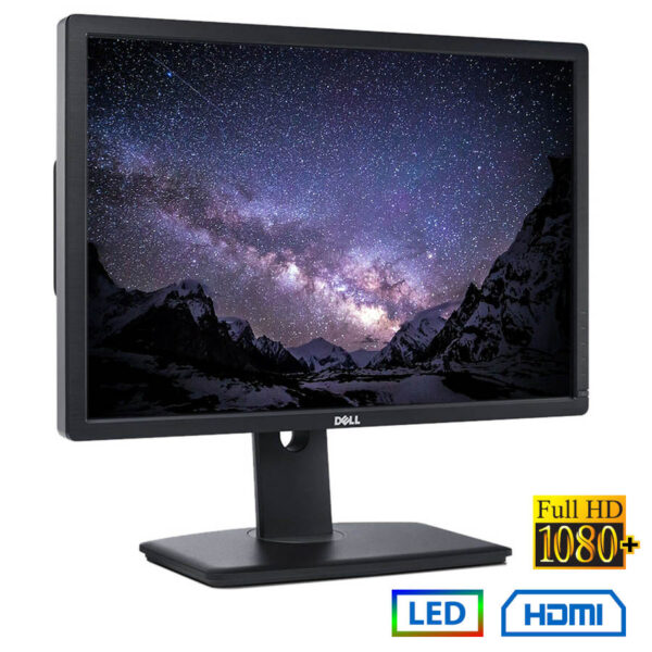 Used Monitor U2413 LED/Dell/24``FHD/1920x1200/Wide/Silver/Black/D-SUB & DVI-D & DP & HDMI & USB HUB