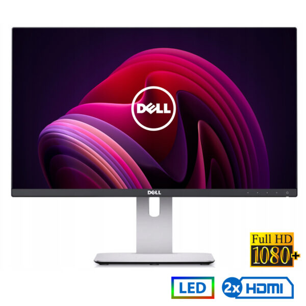 Used Monitor U2415 LED/Dell/24\"FHD/1920x1200/Wide/Silver/Black/2xHDMI & DP & mini DP & USB 3.0 HUB