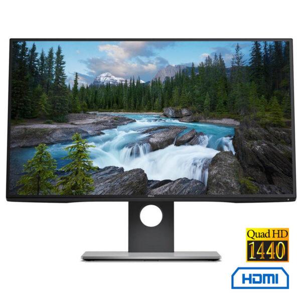 Used Monitor U2717D Q-LED/Dell/27\"QHD/2560x1440/Wide/Silver/Black/DP & HDMI & USB 3.0 HUB