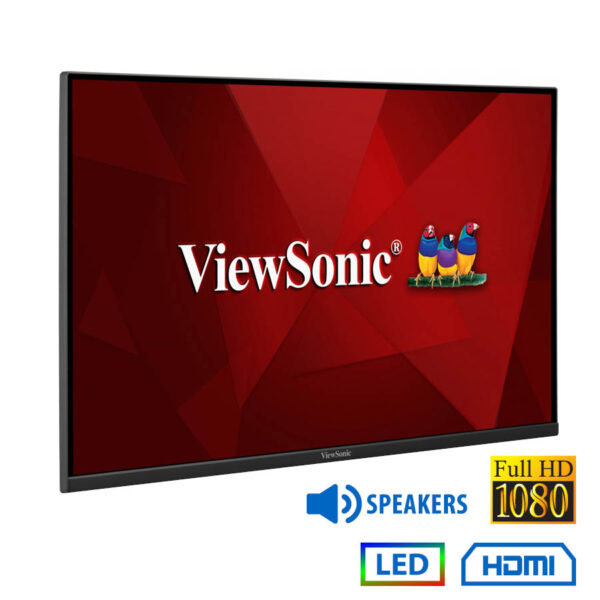 Used Monitor VA2406 LED/ViewSonic/24``FHD/1920x1080/Wide/Black/No Stand/w/Speakers/D-SUB & HDMI
