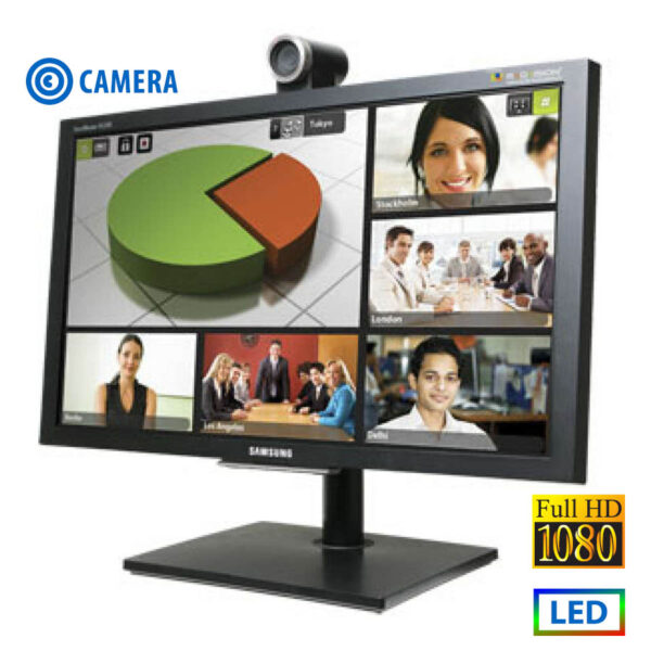 Used Monitor VC240 LED/Samsung/24``FHD/w/Camera/1920x1080/Wide/Black/D-SUB & DVI-D