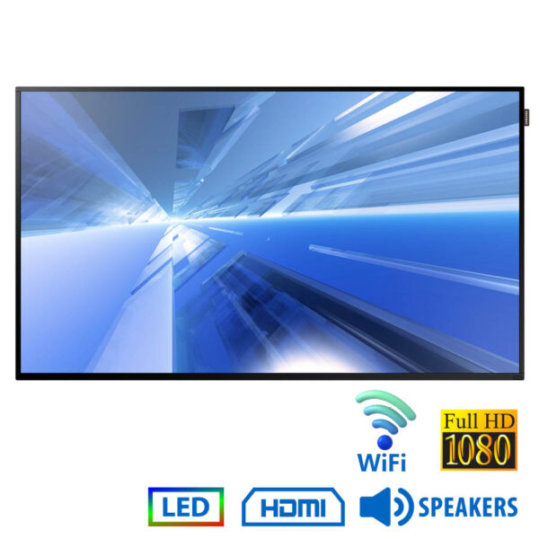 Used Signage Display DM55E WiFi LED/Samsung/55\"FHD/1920x1080/Black/D-SUB & DVI-D & DP & HDMI & RJ45