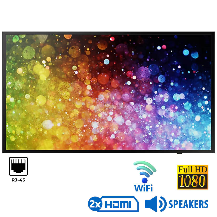 Used Signage Display LH43DBJ WiFi Samsung/43\"FHD/1920x1080/Black/w/Speakers/DVI-D & 2xHDMI & RJ45