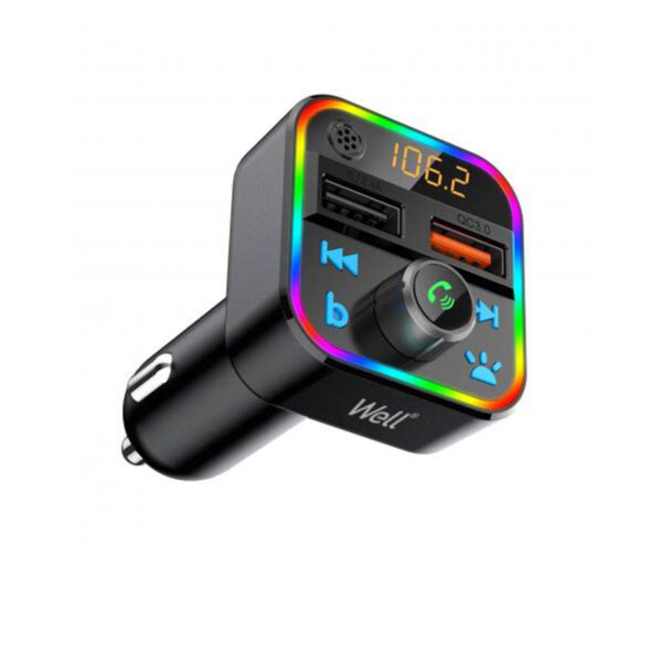 Well Car Mp3 Fm Transmitter με λειτουργία Hands-Free FMTRANS-BT-ESPRIT-WL - Image 3
