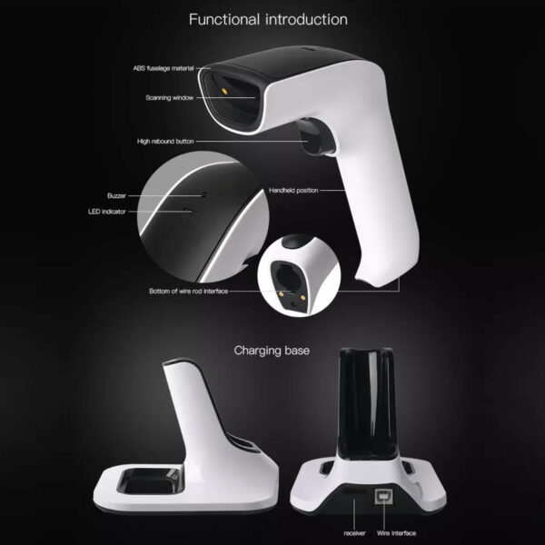 Ασύρματο Barcode Scanner 2D CCD DS6510B CMOS - Image 4