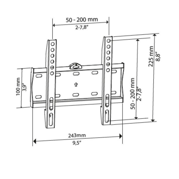 Βάση TV Bravo 15"- 40" Σταθερή Quadro 1 - Image 2