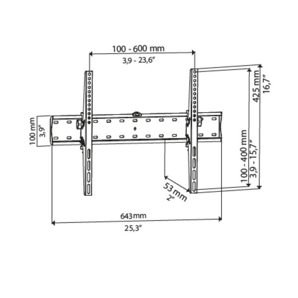 Βάση TV Bravo 32"- 82" Ρυθμιζόμενη Quadro 4 - Image 2