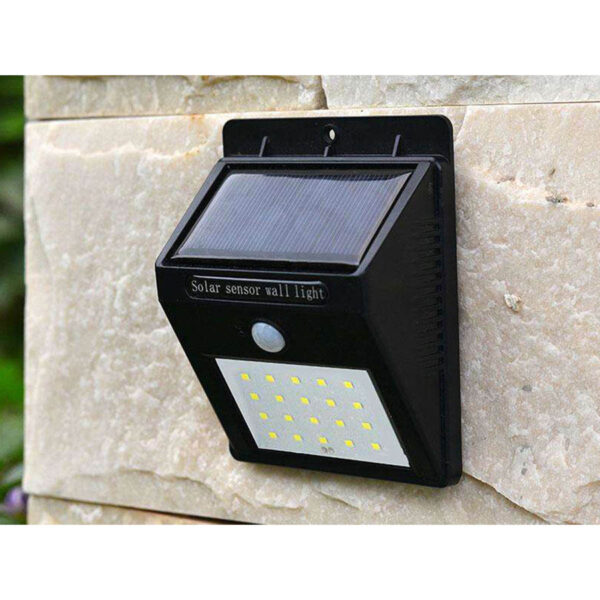 Ηλιακό Επιτοίχιο φωτιστικό 30 LED με αισθητήρα κίνησης αδιάβροχο - Image 3
