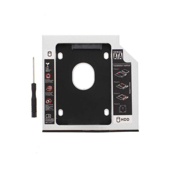 Θήκη σληρού δίσκου HDD (Caddy) 12.7mm RACK-CADDY/HDD/12.7-02BK - Image 2