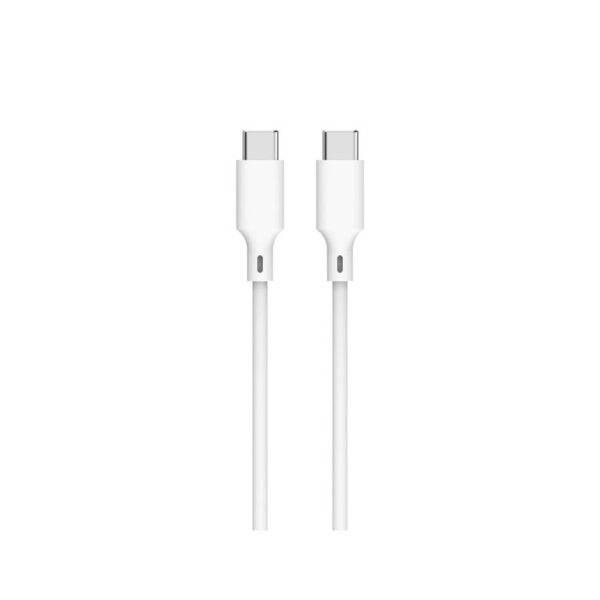 Καλώδιο 60W USB-C σε Type-C Φόρτισης - Data 1m Λευκό Well CABLE-USBC/USBC-1WE06-WL