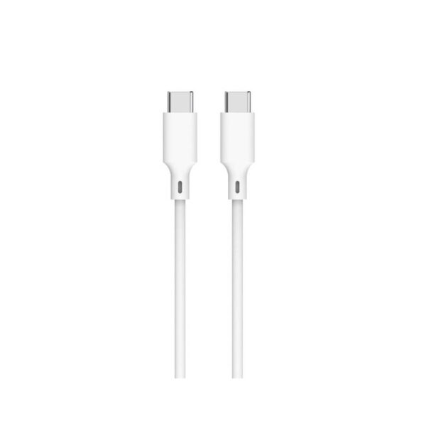 Καλώδιο 60W USB-C σε Type-C Φόρτισης - Data 2m Λευκό Well CABLE-USBC/USBC-2WE06-WL