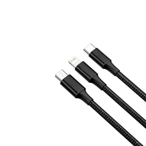 Καλώδιο Φόρτισης & Data 3in1Micro Usb/Type-C/Lighting - Image 2