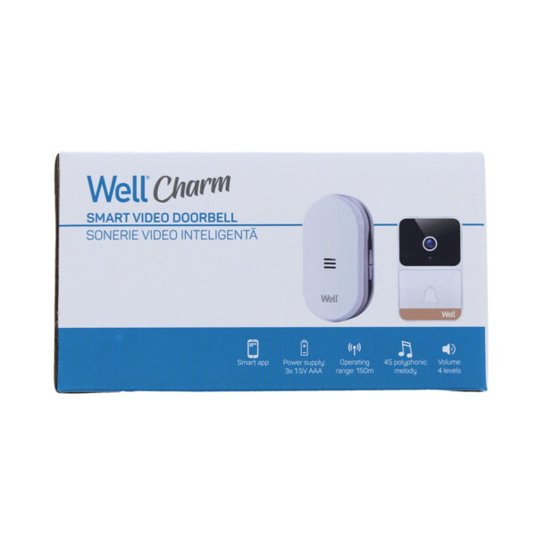 Κουδούνι Smart Video WiFi AC/AC 45 μελωδιών DOORBELL-CHARM-WL - Image 2