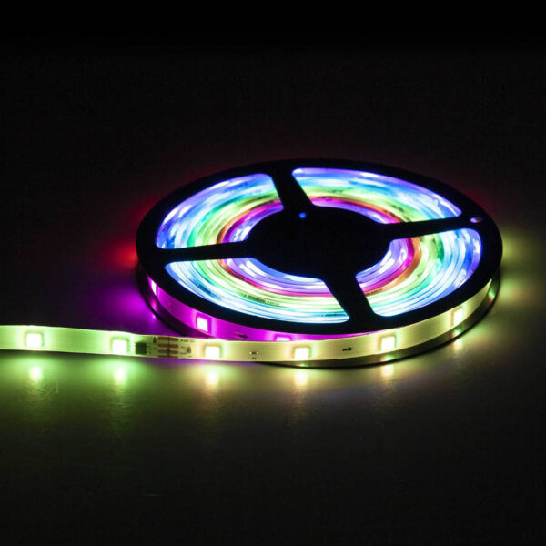 Ταινία LED RGB 5M 12V/24W με τηλεχειριστήριο και τροφοδοτικό LEDSTRGBD-5050-243010S202/5-WL - Image 4