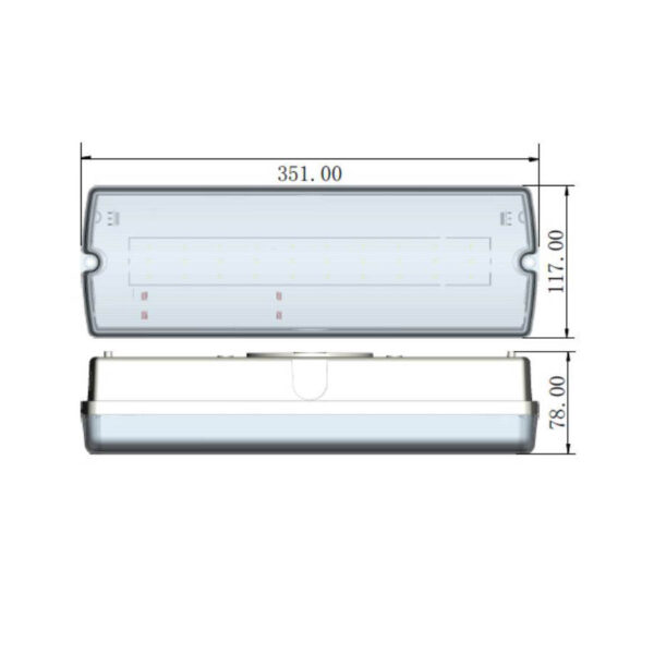 Φωτιστικό Ασφαλείας 3W 30xLED Well επαναφορτιζόμενο LEDBHEC-3W/30L-IP65-WL - Image 2